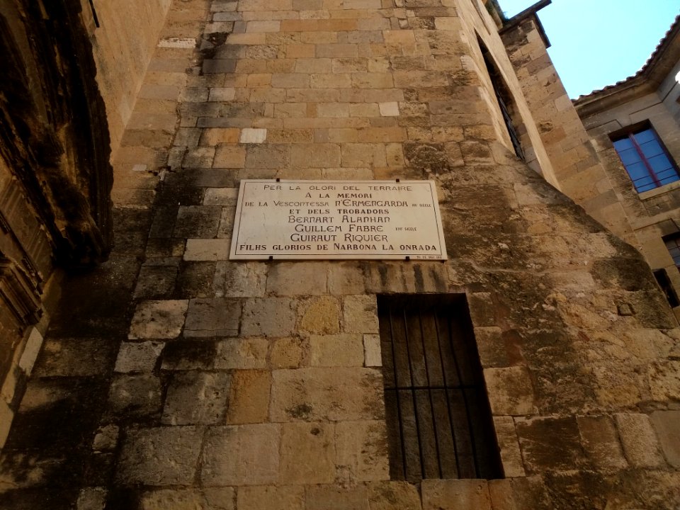 Palais des Archevêques - Plaque Per la glori del terraire