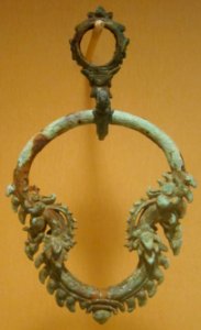 Palanquin fitting from Cambodia, Bayon style, 12th century, bronze, HAA