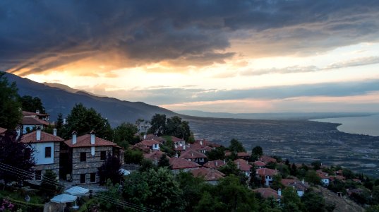 Palaios Panteleimonas at evening 2