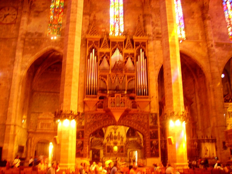 Palma de Mallorca Catedral La Seu Innen Orgel 1