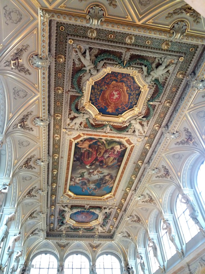 Palais de la Bourse de Lyon - Salle de la Corbeille - Plafond
