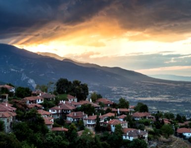 Palaios Panteleimonas at evening