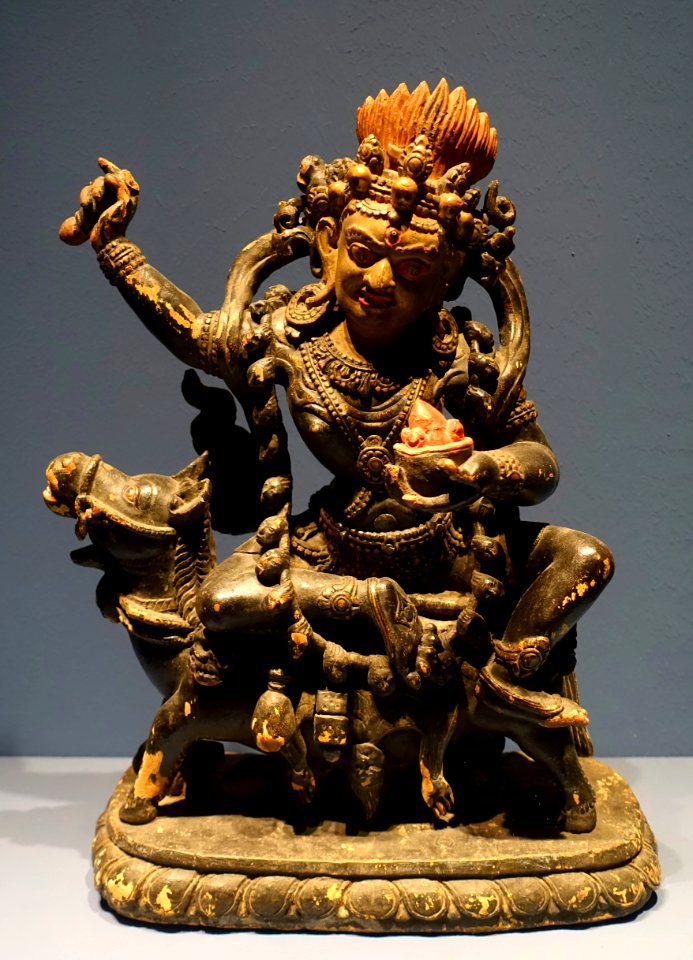 Palden Lhamo, Nepal or Tibet, 19th century, wood - Linden-Museum - Stuttgart, Germany - DSC03705