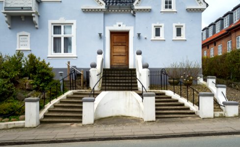 Pale blue house on Boyesgade in Viborg 2