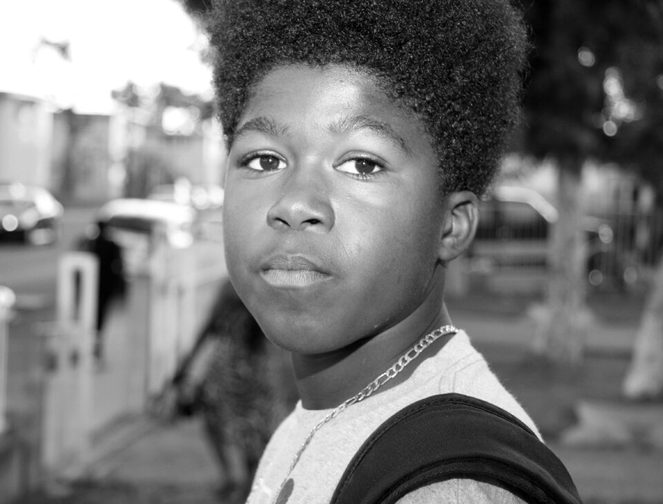 Afro american portrait watts