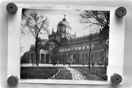 Paleis voor Volksvlijt , Amsterdam afgebrand 1929, exterieur, Bestanddeelnr 923-7370