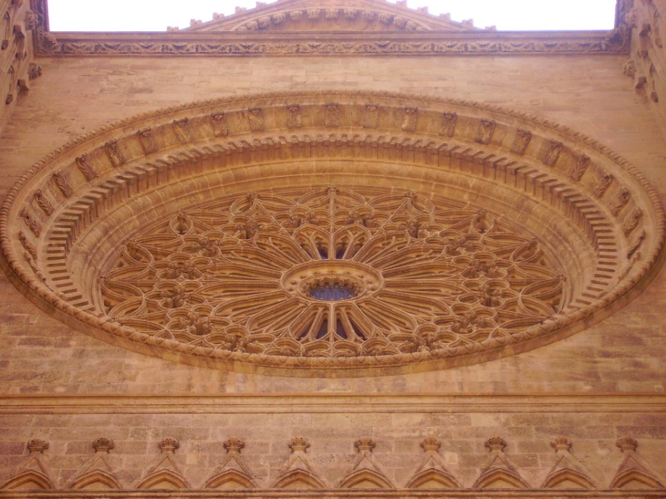 Palma de Mallorca Catedral La Seu Frontrosette 1