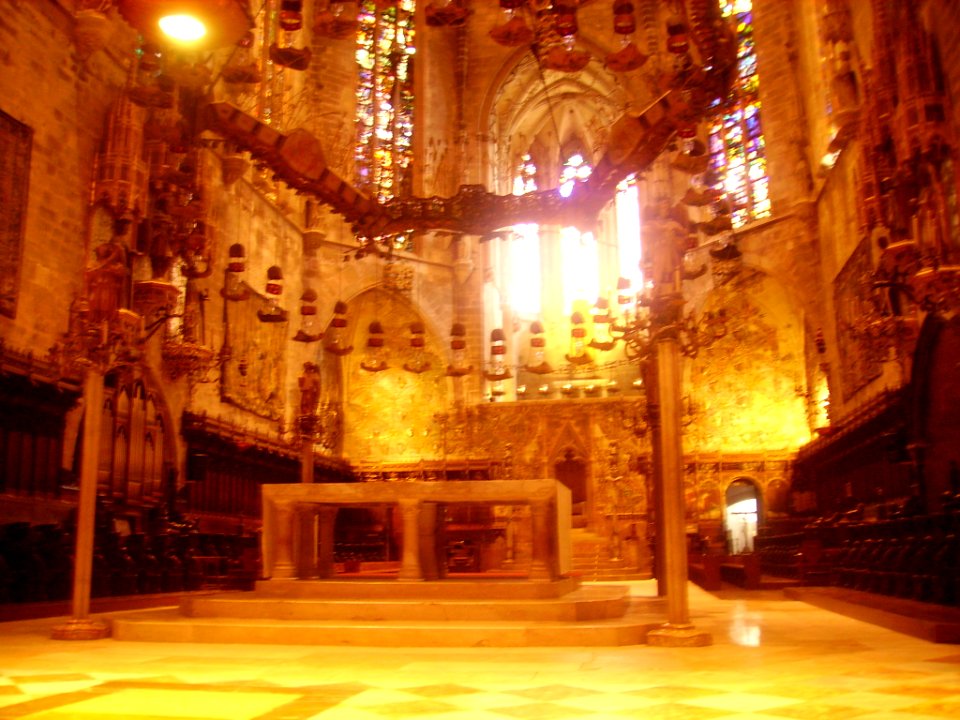 Palma de Mallorca Catedral La Seu Innen Chor 1