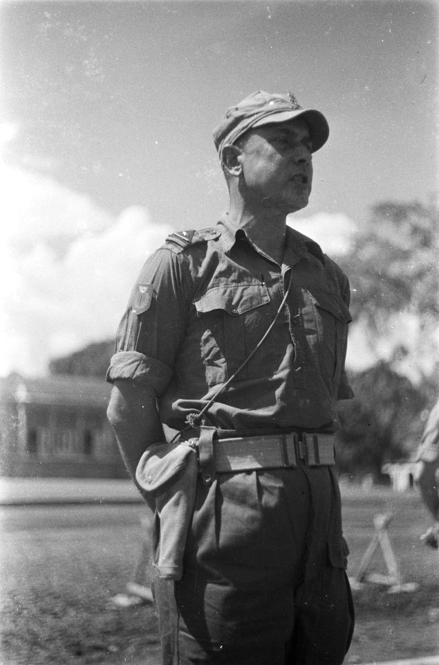 Paleistuin Buitenzorg Majoor W Linck, commandant bataljon Infanterie I KNI, Bestanddeelnr 97-4-6