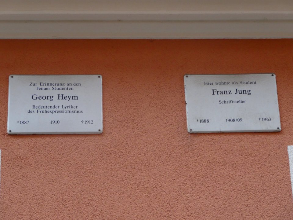 Plaques Zwätzengasse 14, Jena