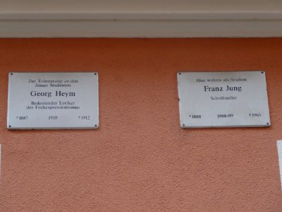Plaques Zwätzengasse 14, Jena