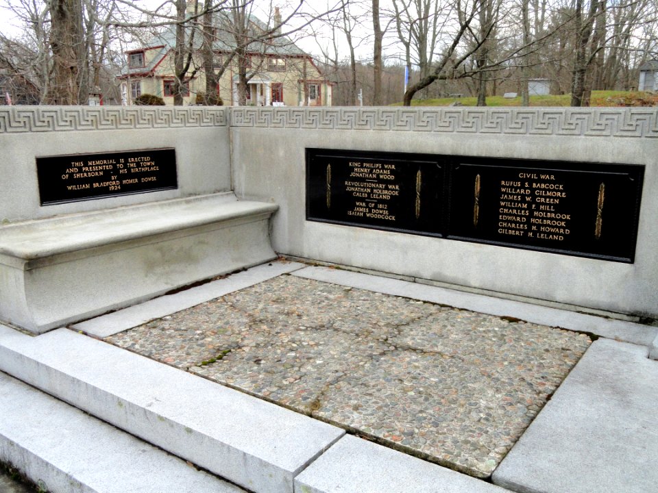 Plaques, Memory Statue by Cyrus Edwin Dallin - Sherborn, MA - DSC02918
