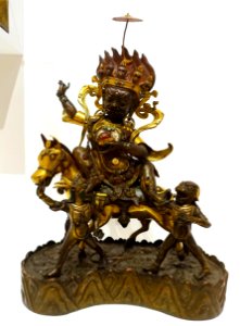 Palden Lhamo, Tibet, 1700s-1800s AD, gilt bronze - Dallas Museum of Art - DSC05001
