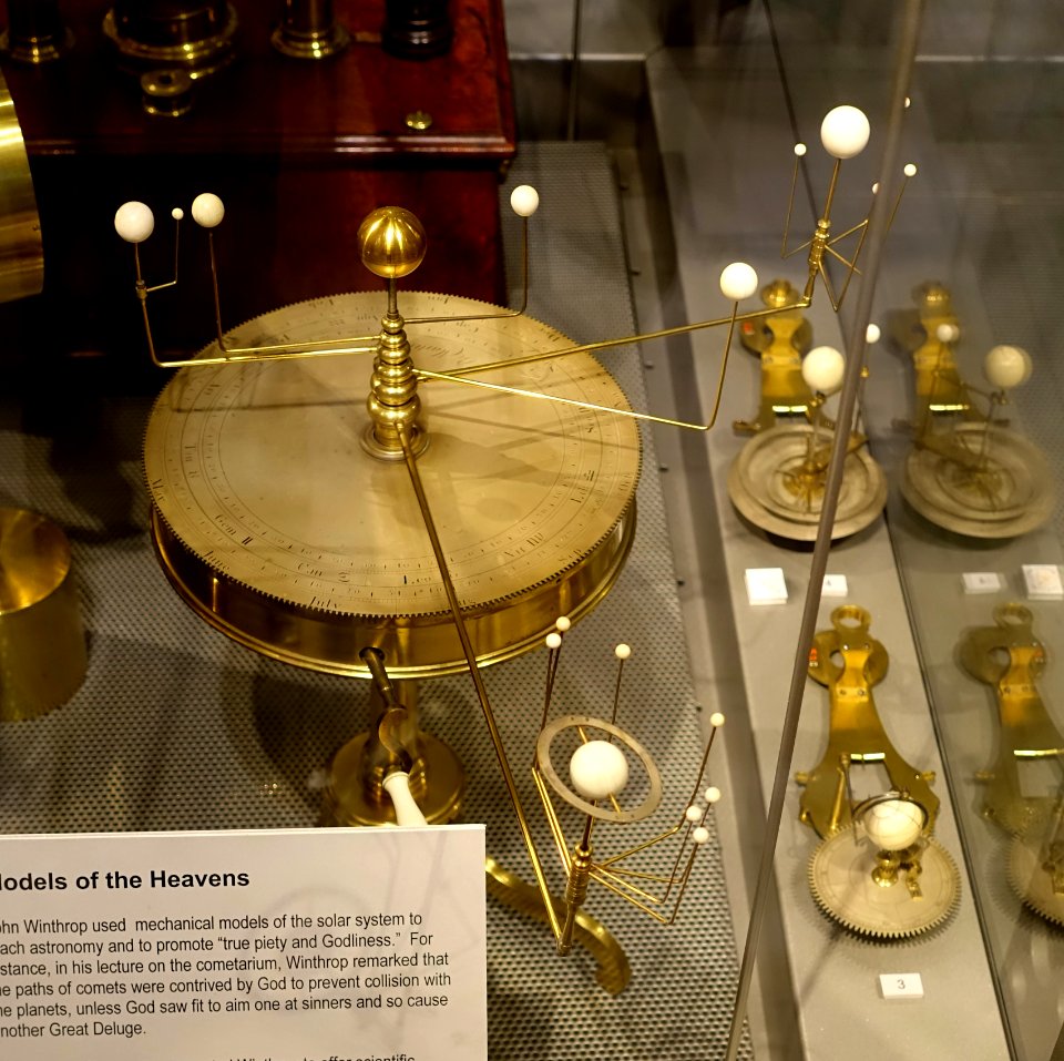 Planetarium by Benjamin Martin, London, 1766 - Putnam Gallery - Harvard University - DSC07956