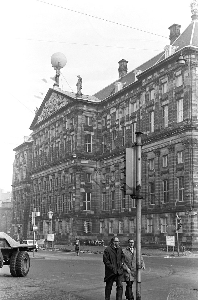 Paleis op de Dam (kant van de Noordzijde Voorburgwal), Bestanddeelnr 918-4250