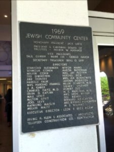 PlaqueJewishcenter