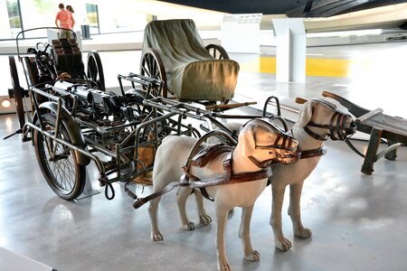 Velocipede powered by a army museum