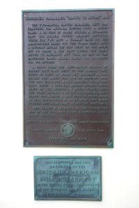 Plaques for Schooner Parallel (E Clampus Vitus) and Cliff House (HABS) - Cliff House, San Francisco, CA - DSC03476