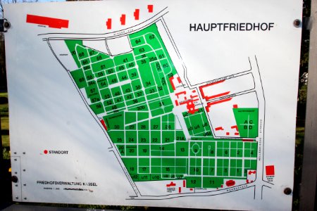 Plan Hauptfriedhof Kassel