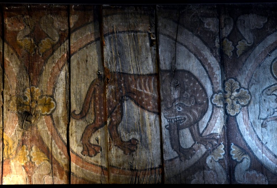 Plafond au bestiaire Musées de la Cour d'or Metz 29012017 20