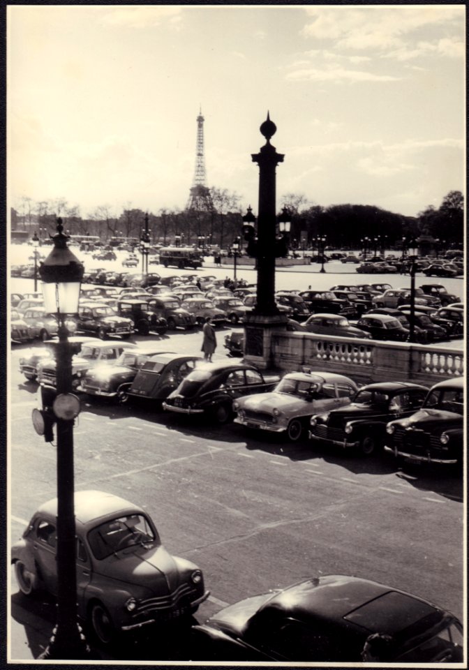 Place de la Concorde, Parijs ~1 april 1959 foto 2