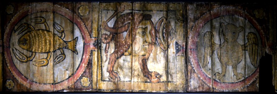 Plafond au bestiaire Musées de la Cour d'or Metz 29012017 01