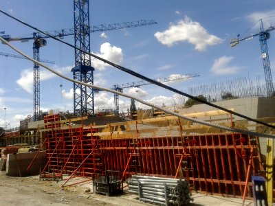 Plac budowy sali koncertowej na Jordankach w Toruniu