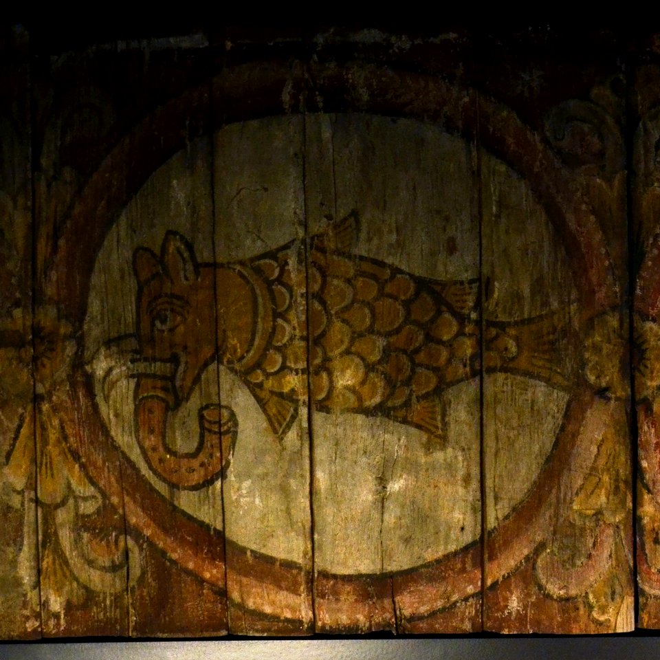 Plafond au bestiaire Musées de la Cour d'or Metz 29012017 17