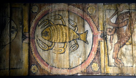 Plafond au bestiaire Musées de la Cour d'or Metz 29012017 14