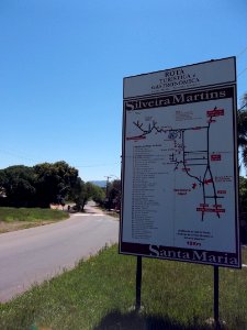 Placa Rota Turística SM-SM. Camobi