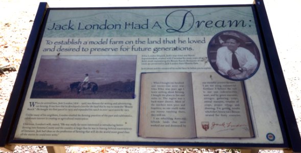 Placard - Jack London State Historic Park - DSC03811