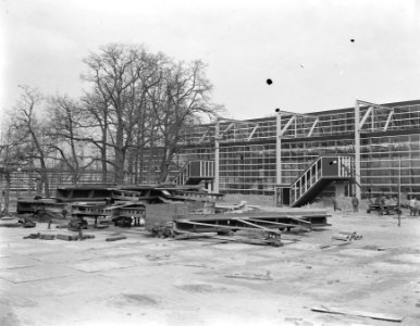 Plaatjes van opbouw E55 Rotterdam aangetast, Bestanddeelnr 907-0488