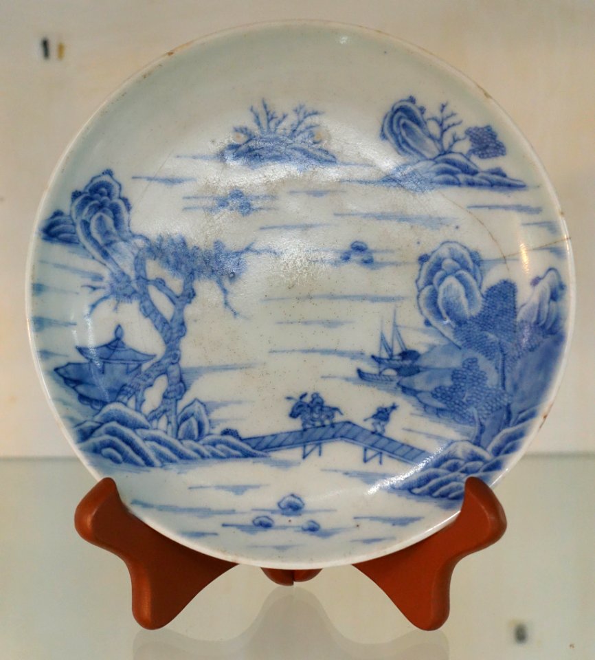 Plate from China, 1804 AD, ceramics - Museum of Vietnamese History - Ho Chi Minh City - DSC05831