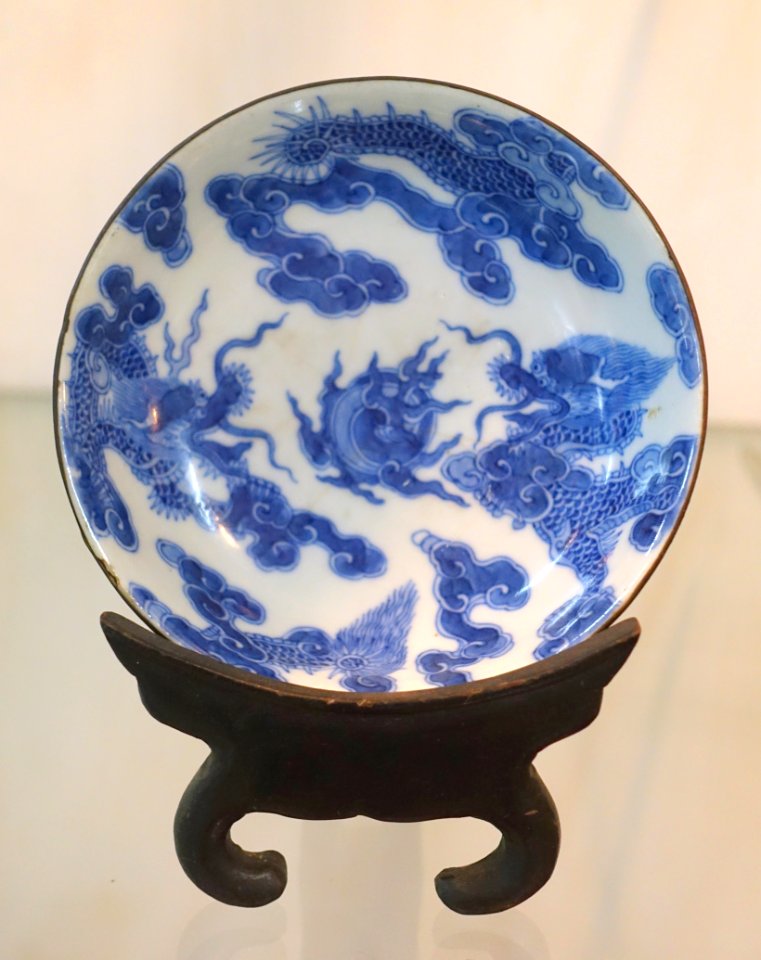 Plate from China, 18th century AD, ceramics - Museum of Vietnamese History - Ho Chi Minh City - DSC05813