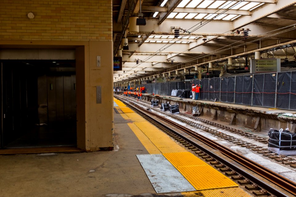 Platform Repairs on Track 1 Newark Penn Station