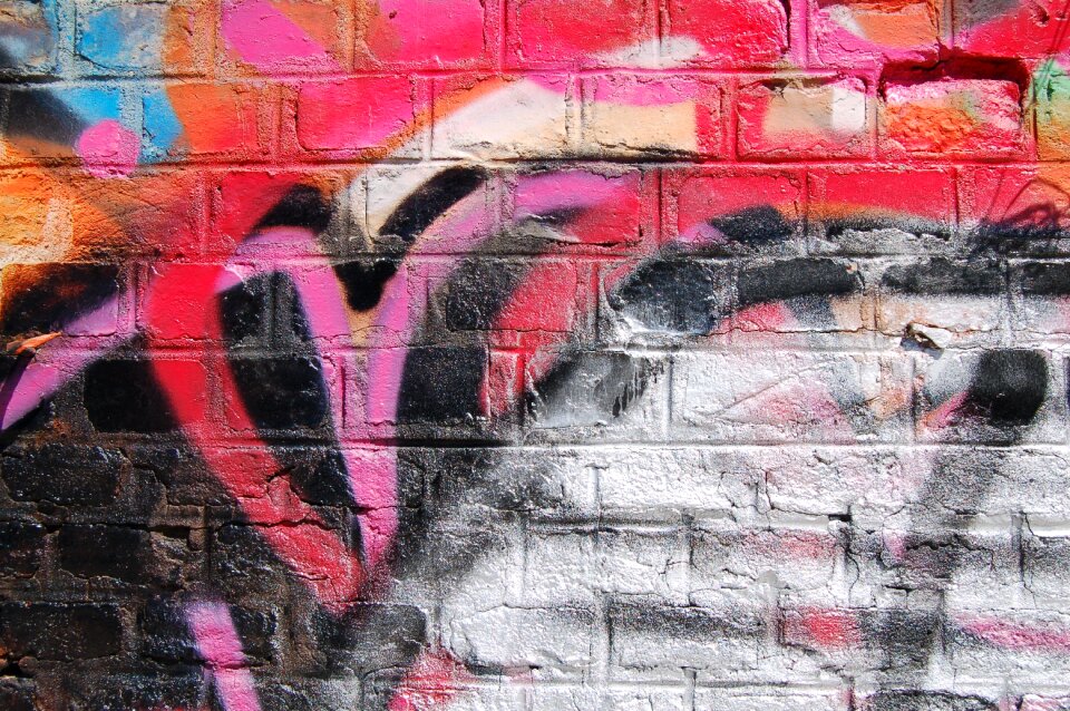 Colourful graffiti painting