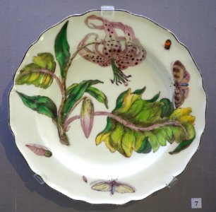 Plate with tiger lily, Chelsea, c. 1755, soft-paste porcelain - California Palace of the Legion of Honor - DSC07613 photo