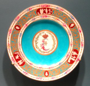 Plate, 1778, Sèvres Porcelain Manufactory, painted by Edme-Francois Bouilliat - Art Institute of Chicago - DSC09849