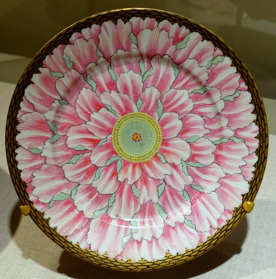 Plate by Arthur & Bond, Yokohama, Japan, c. 1908 AD, porcelain - Peabody Essex Museum - DSC07812