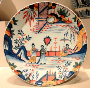 Plate, c. 1700, Delft, Netherlands, tin-glazed earthenware - Art Institute of Chicago - DSC09981