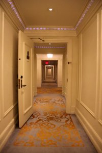 Plaza Hotel corridor, Sept 2017