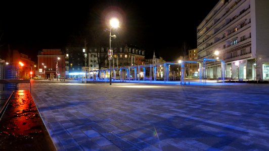 Place du marché la nuit (Neudorf)