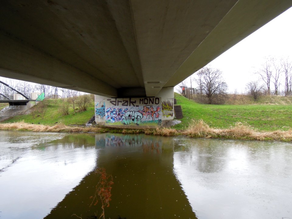Pleißebrücke die S 46 überführend -Untersicht- im April 2018b
