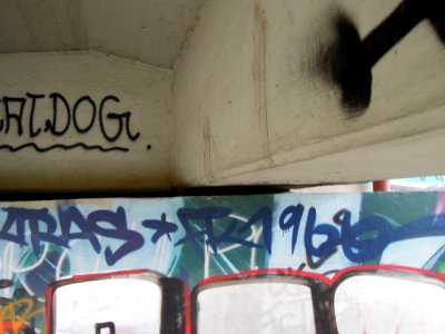 Pleißebrücke die S 46 überführend -Widerlager- im April 2018b