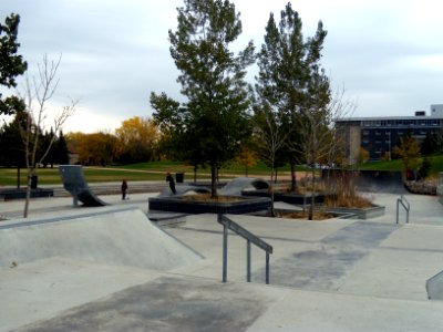 Plaza Skatepark in The Forks, Winnipeg, fall of 2012 photo