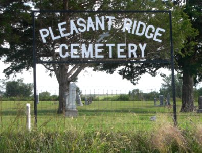 Pleasant Ridge Church (Phillips Co, KS) cemetery sign 1