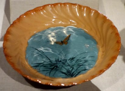 Plate by Mary Taylor, Rookwood Pottery, 1884, glazed earthenware - De Young Museum - DSC00720