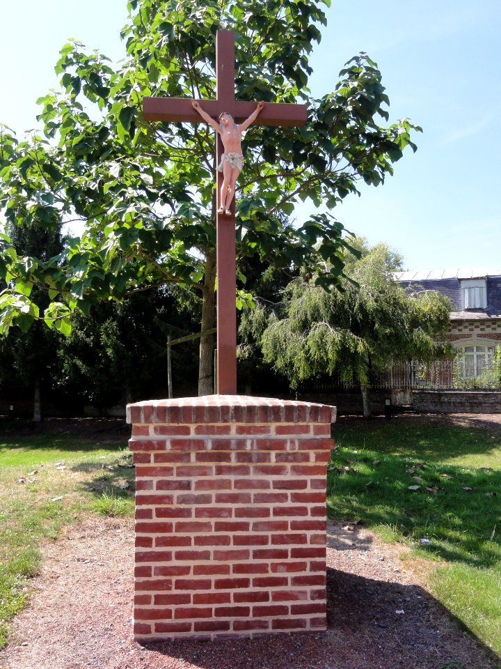 Pleine-Selve (Aisne) croix de chemin