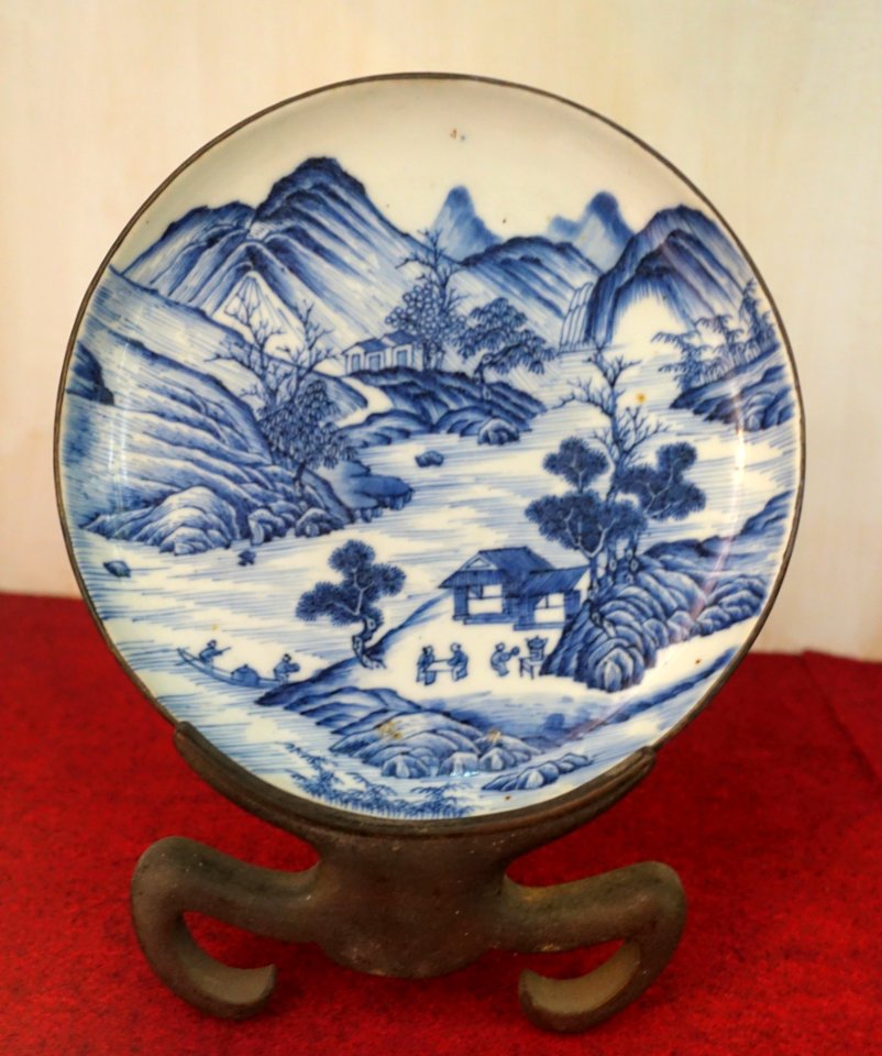 Plate from China, 1826 AD, ceramics - Museum of Vietnamese History - Ho Chi Minh City - DSC05846
