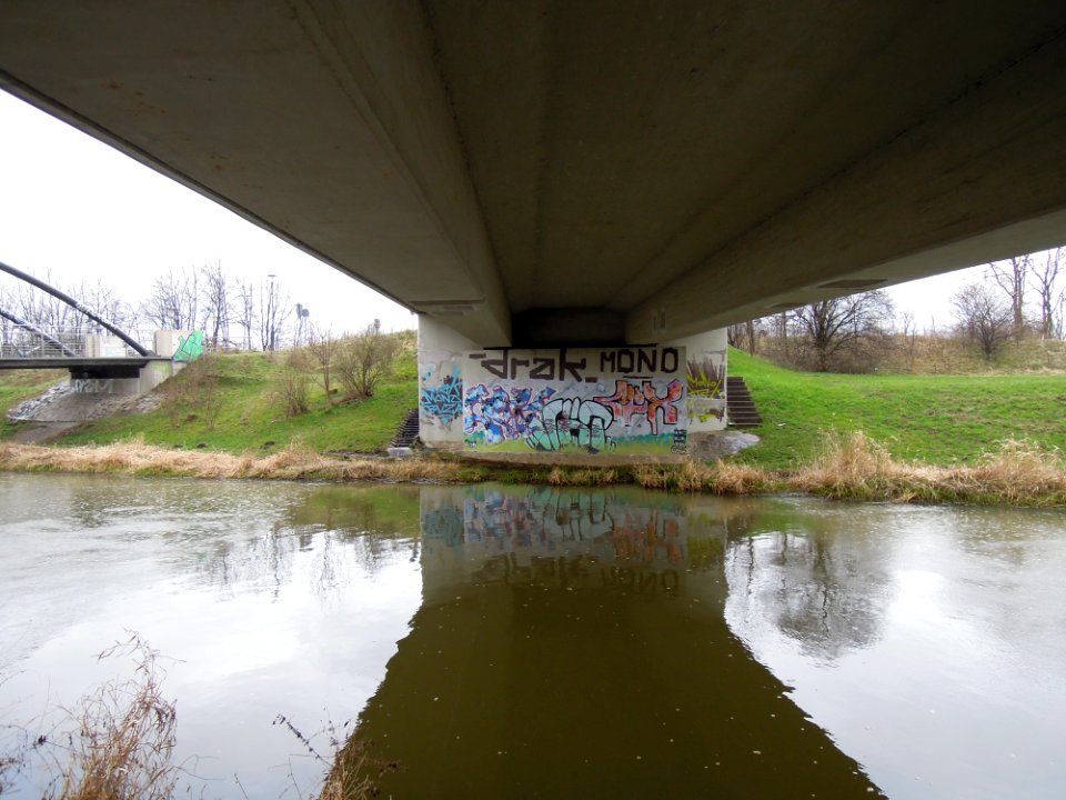 Pleißebrücke die S 46 überführend -Untersicht- im April 2018a